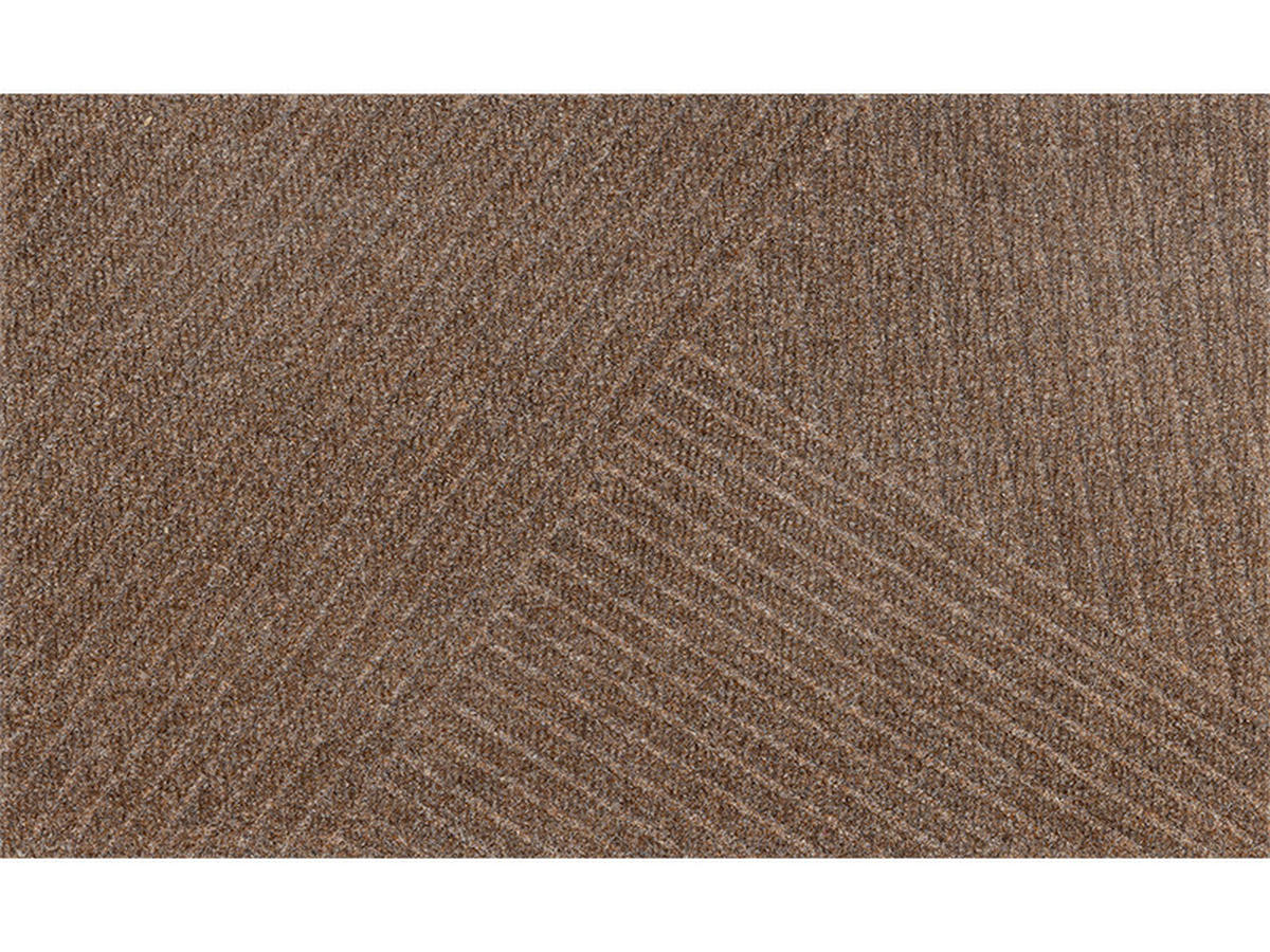 DVEŘNÍ ROHOŽKA, 45/75 cm, šedohnědá - šedohnědá, Design, textil/plast (45/75cm) - wash+dry