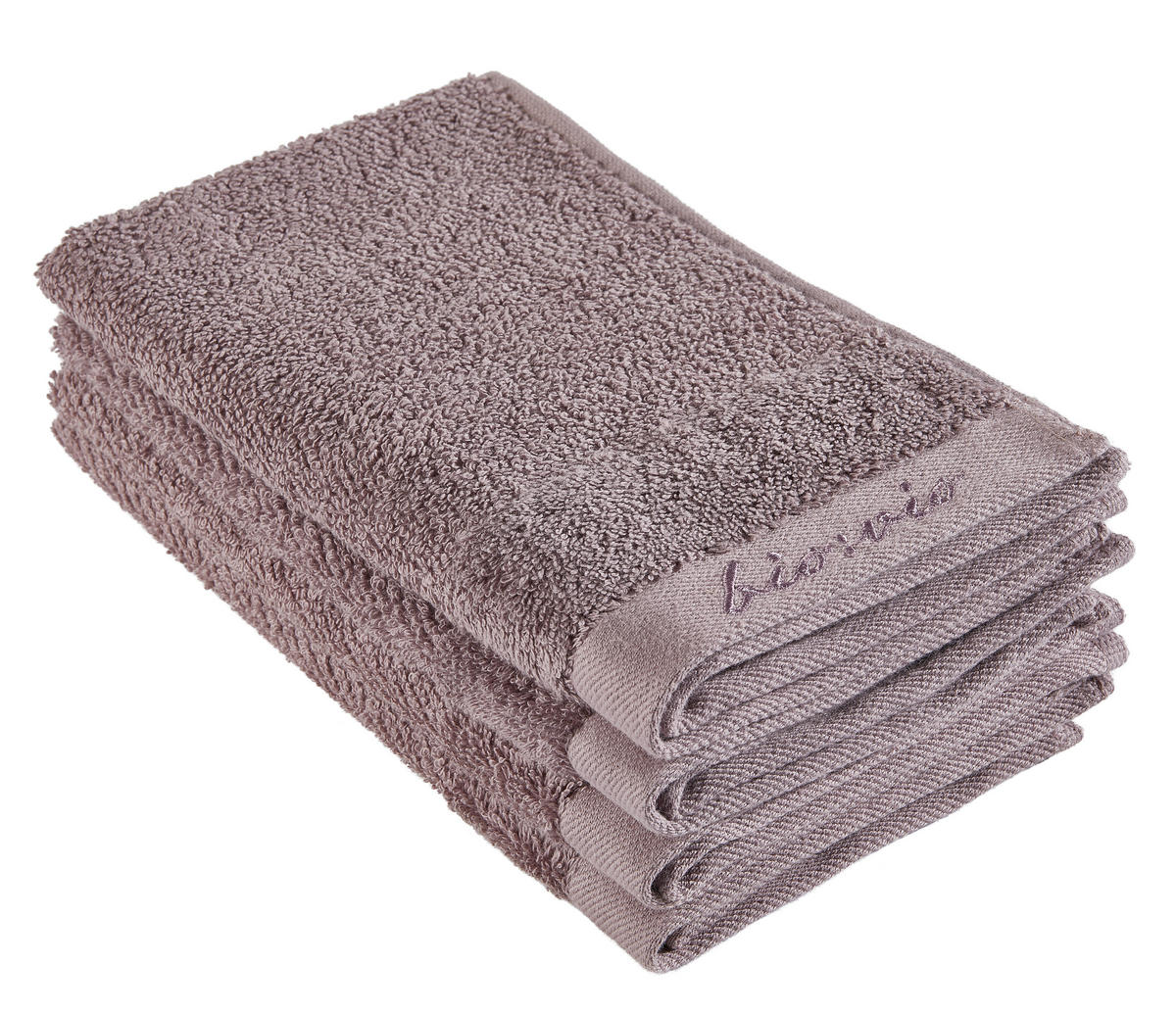 GÄSTETUCH BONITA Altrosa 4-teilig 30/50 cm  - Altrosa, Basics, Textil (30/50cm) - Bio:Vio