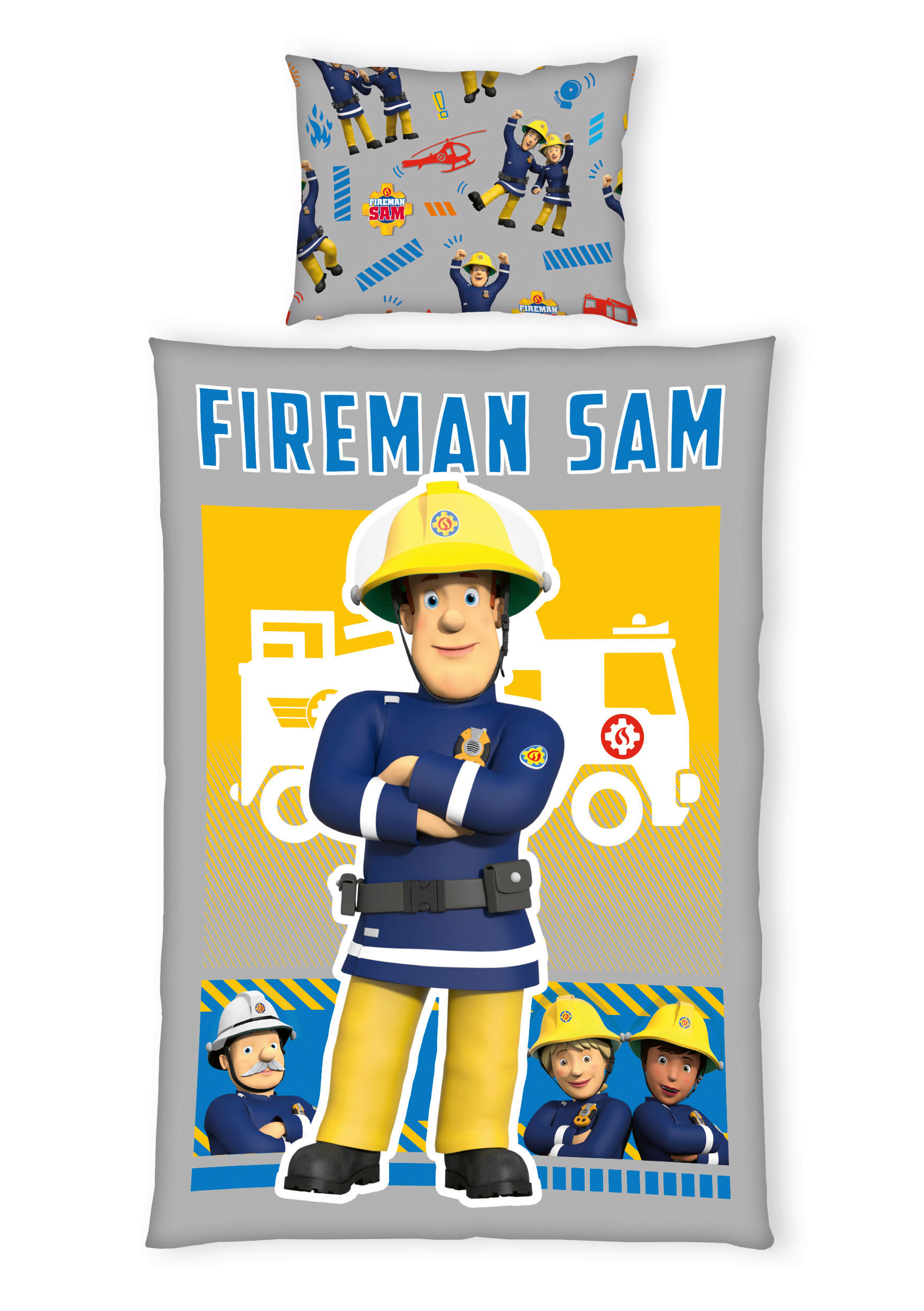 POSTELJINA ZA MLADE FIREMAN SAM 140/200 cm višebojna  - višebojna, Osnovno, tekstil (140/200cm)