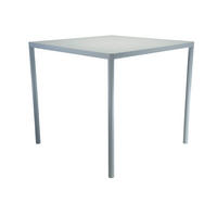 GARTENTISCH 80/80/73 cm Metall quadratisch  - Weiß, MODERN, Metall (80/80/73cm) - Jan Kurtz