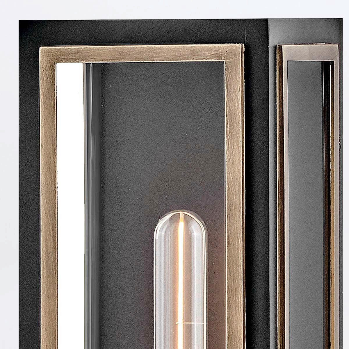 WANDLEUCHTE Shaw 38,1/14,9/15,1 cm  - Schwarz/Bronzefarben, KONVENTIONELL, Glas/Metall (38,1/14,9/15,1cm) - Elstead Lighting