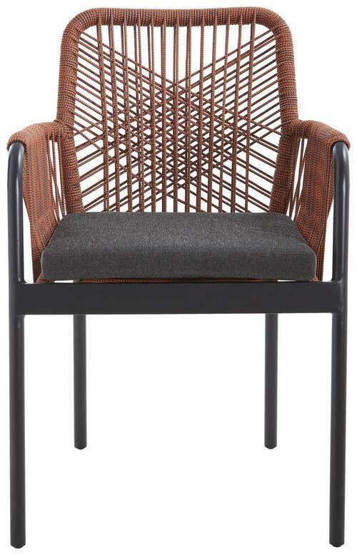 GARTENSESSEL Aluminium Rot, Schwarz  - Rot/Schwarz, Design, Textil/Metall (57/89/60cm) - Ambia Garden