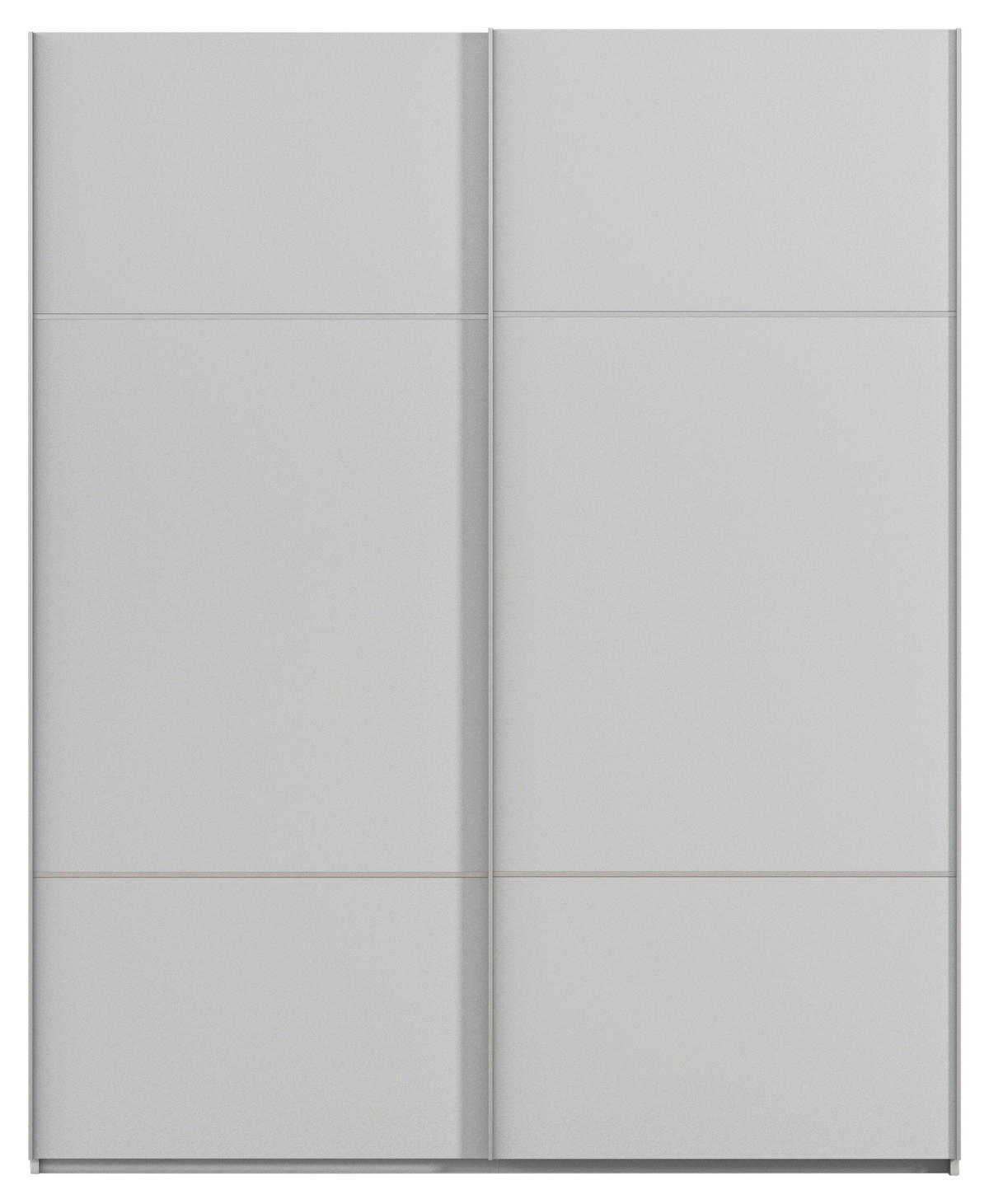 SCHWEBETÜRENSCHRANK in Grau  - Alufarben/Grau, Konventionell, Holzwerkstoff/Metall (181/223/68cm) - Novel