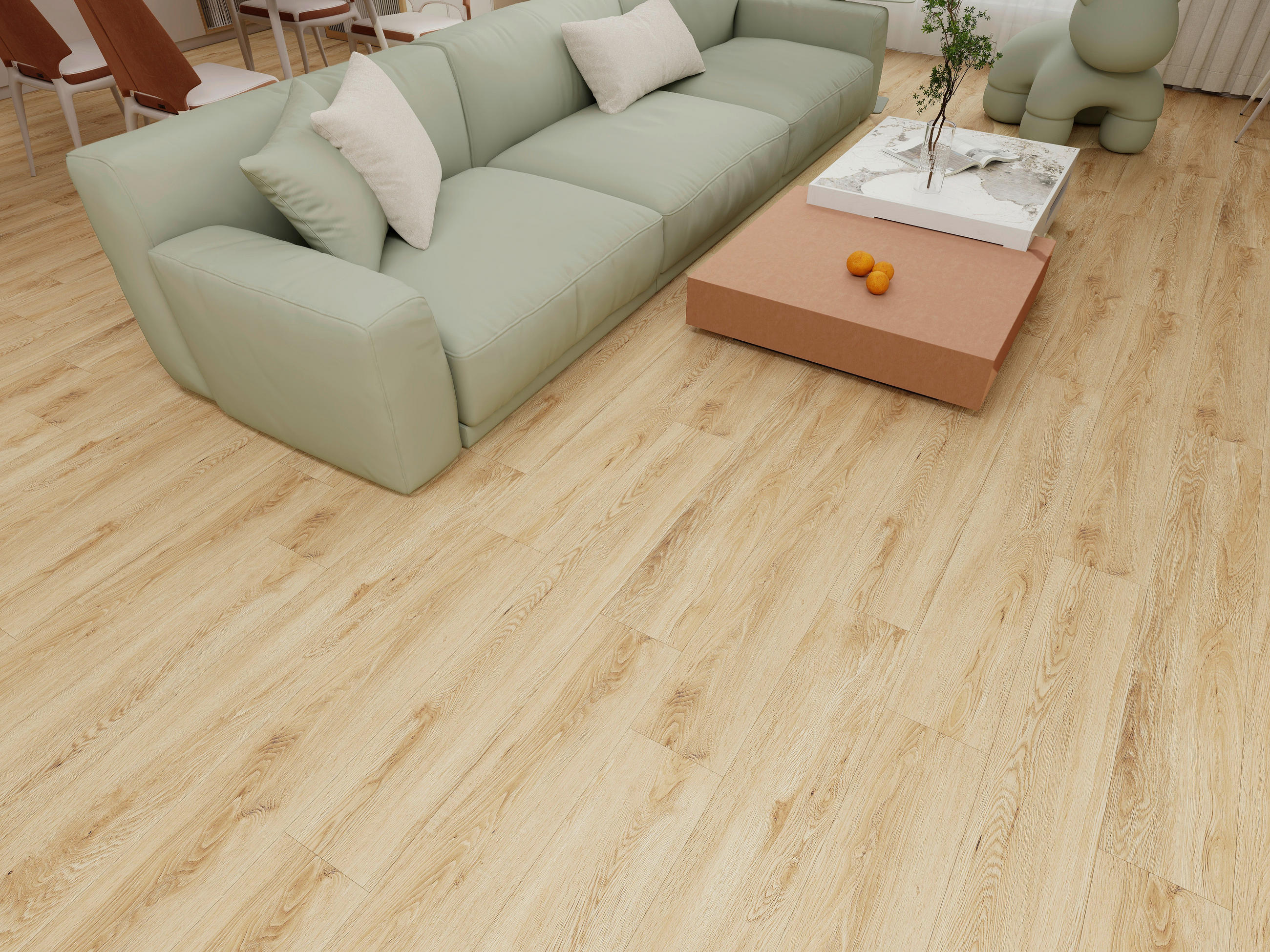 SOCKELLEISTE Econfloor OAK HELL SL 2557  per  m² - Eiche Artisan, Basics, Kunststoff (240/5.8/1.2cm)