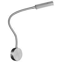 LED-WANDLEUCHTE Raik 59/8/48 cm   - Nickelfarben, Basics, Kunststoff/Metall (59/8/48cm) - Fischer & Honsel