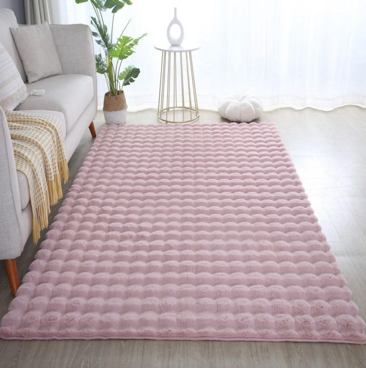HOCHFLORTEPPICH 120/170 cm AMBIANCE Rosa  - Rosa, Basics, Textil (120/170cm) - Novel