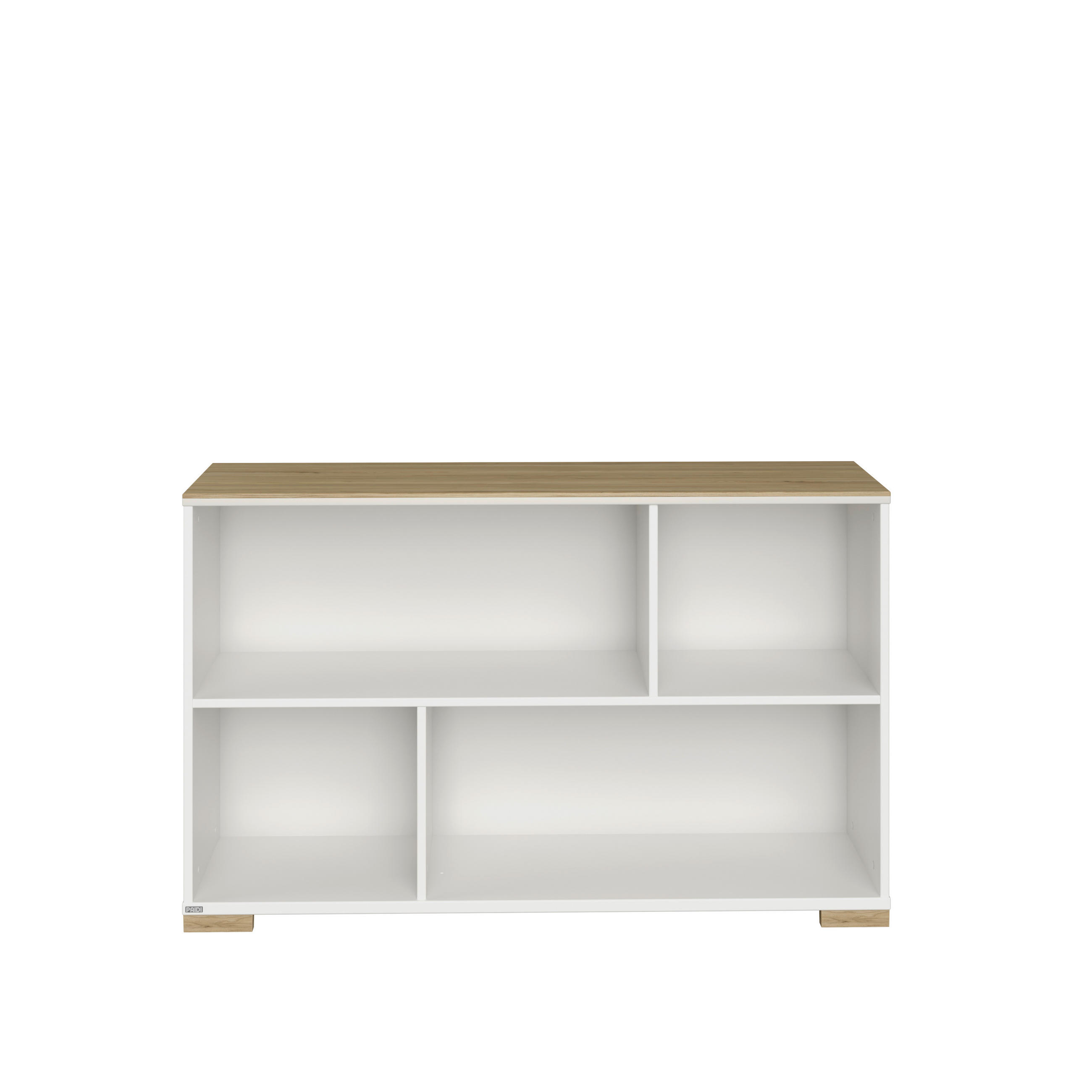 SIDEBOARD  in Weiß, Eichefarben  - Eichefarben/Weiß, Basics, Holzwerkstoff (123,50/76,20/38cm) - Paidi