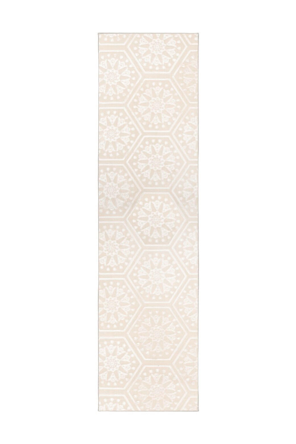 LÄUFER 80/300 cm Monroe 225 Creme Creme  - Creme, KONVENTIONELL, Kunststoff/Textil (80/300cm)