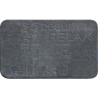 BADEMATTE Anthrazit 60/90 cm  - Anthrazit, Basics, Kunststoff/Textil (60/90cm) - Grund