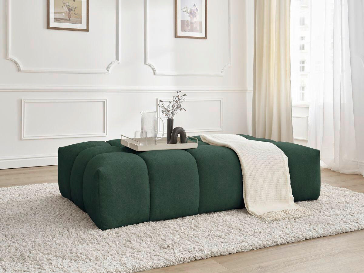 HOCKER EVEREST Struktur Grün  - Schwarz/Grün, MODERN, Kunststoff/Textil (166/100/40cm)