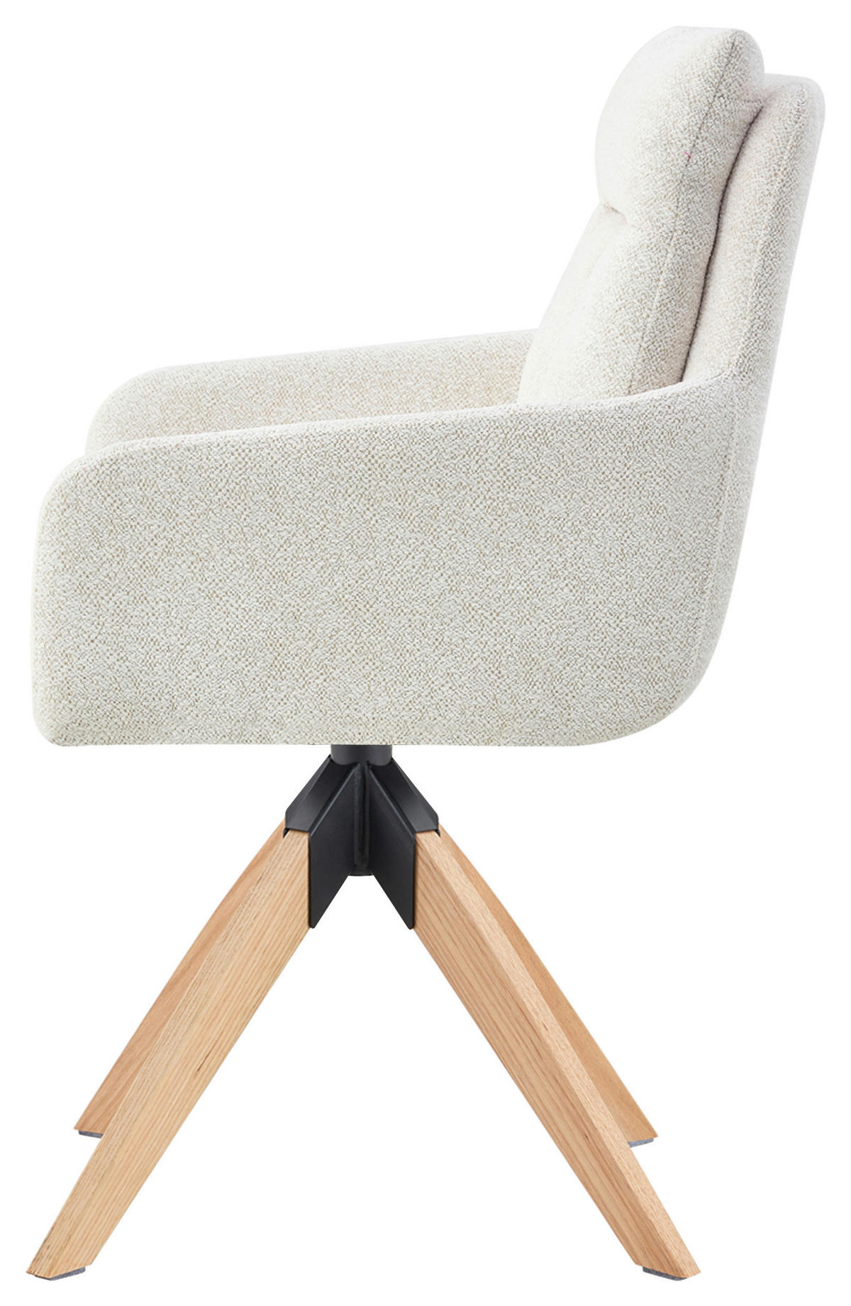 ARMLEHNSTUHL in Holz, Metall, Textil Creme  - Creme/Naturfarben, KONVENTIONELL, Holz/Textil (59/92/63cm) - Livetastic