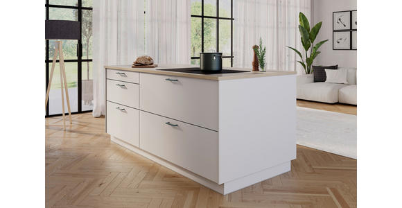 EINBAUKÜCHE   - Weiß, Design, Holzwerkstoff - Novel