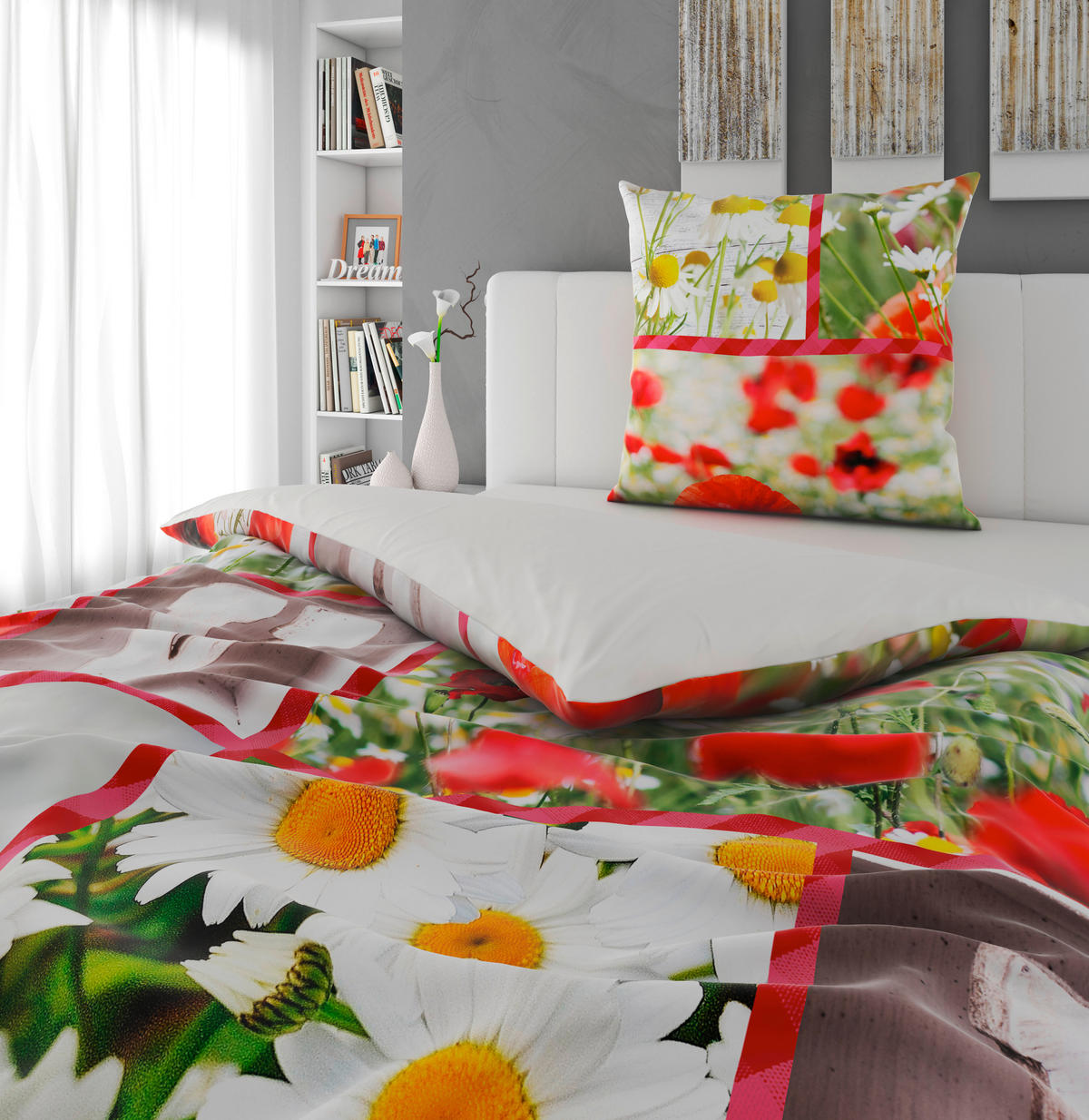 WENDEBETTWÄSCHE Satin 135/200 cm  - Multicolor, Textil (135/200cm) - Novel