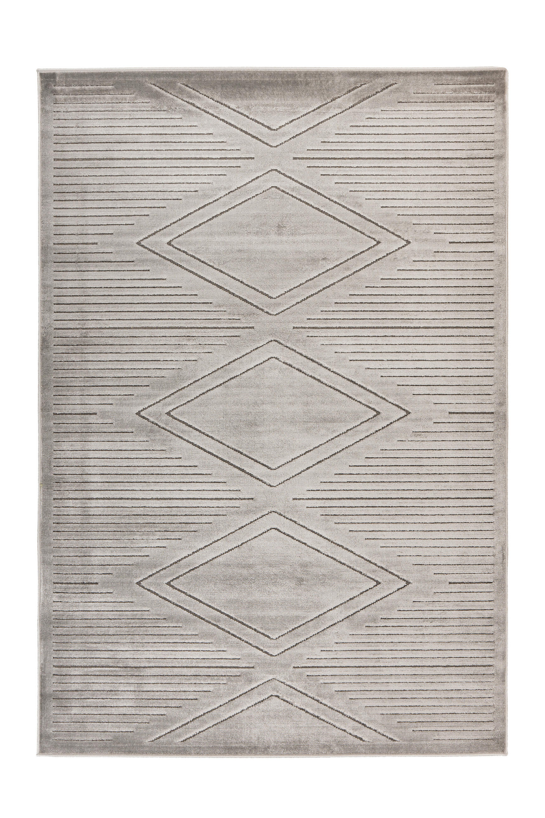FLACHWEBETEPPICH Wohnzimmer 160/230 cm Grau rechteckig  - Grau, Basics, Textil (160/230cm) - Kayoom
