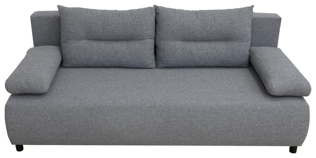 ROZKLADACIA POHOVKA, textil, sivá - čierna/sivá, Design, textil/plast (192/73/86cm) - MID.YOU