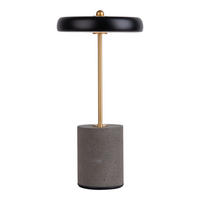 AKKU-TISCHLEUCHTE Seta 15/30 cm   - Goldfarben/Schwarz, Design, Metall (15/30cm) - Näve