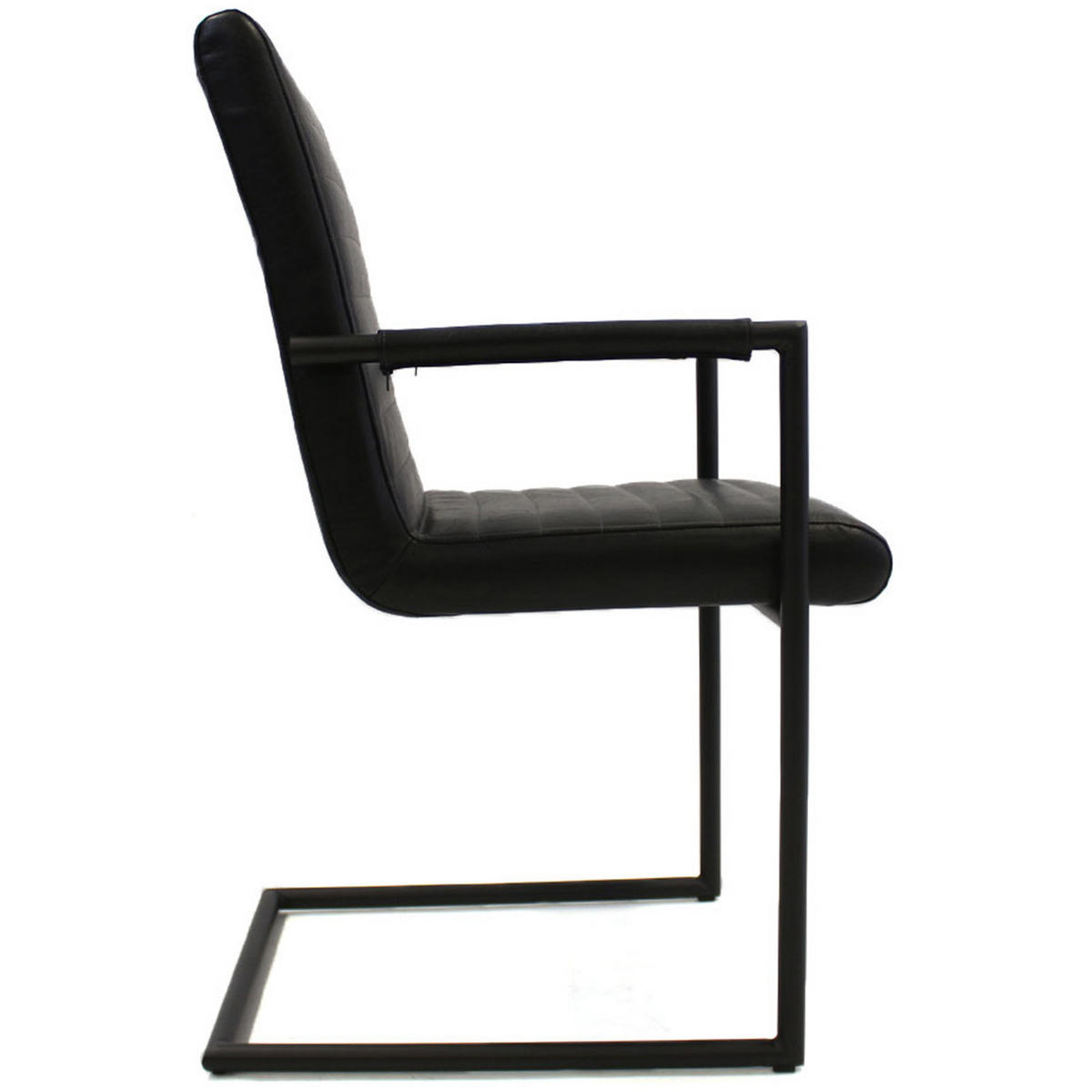 SADA ŽIDLÍ S PODRUČKAMI 2 kusy - černá, Lifestyle, kov/textil (54/97/57cm) - MID.YOU