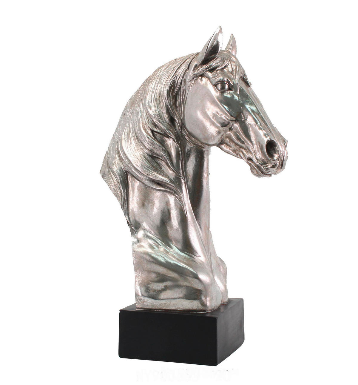 DEKORATIONSHÄST - silver, Basics, plast (33/18/51cm)