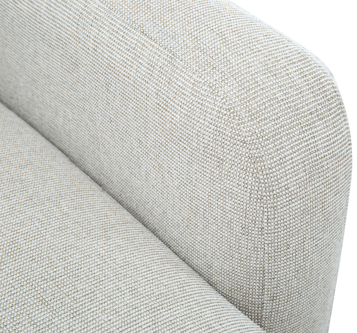 ECKSOFA Leinenoptik Beige  - Beige/Schwarz, Design, Kunststoff/Textil (152,5/225,5cm) - Livetastic