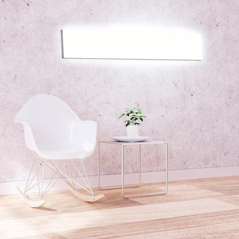 LED-PANEEL  - Schwarz, LIFESTYLE, Kunststoff/Metall (120/5,9/30cm) - Tint