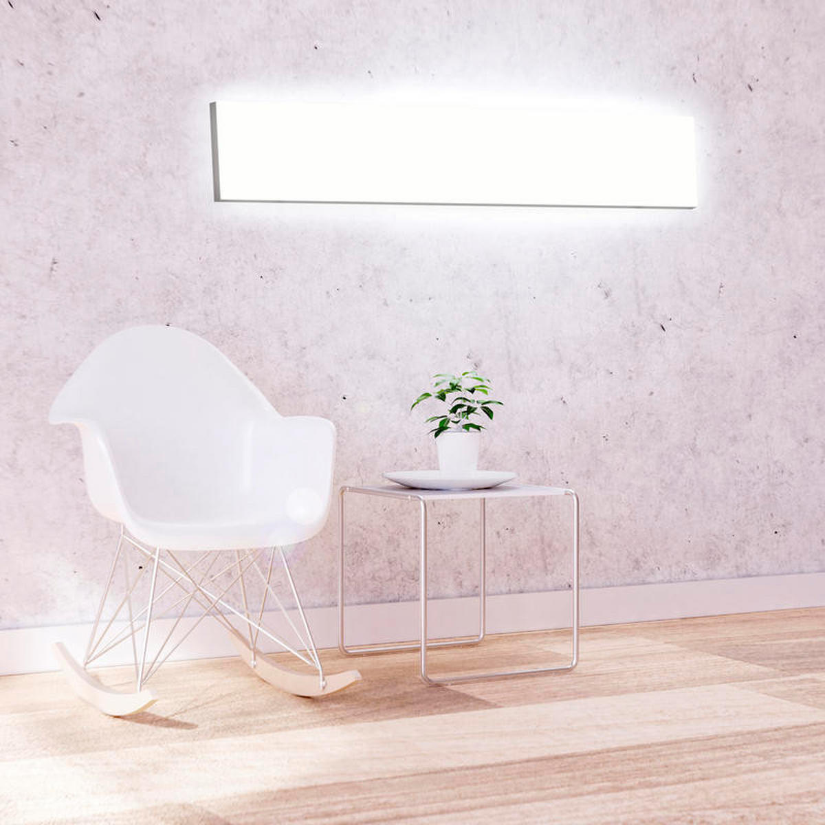 LED-PANEEL  - Schwarz, LIFESTYLE, Kunststoff/Metall (120/5,9/30cm) - Tint