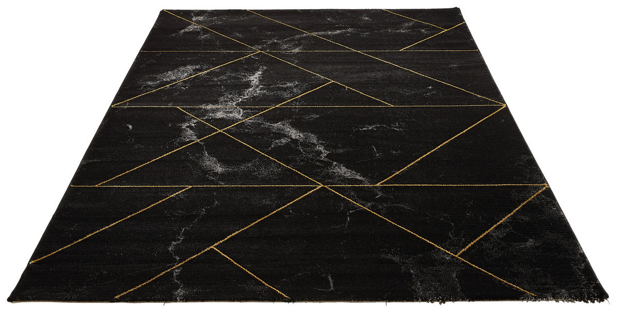 VÄVD MATTA 120/170 cm Marble  - grå/svart, Design, textil (120/170cm) - Novel