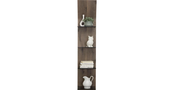 WANDPANEEL 32,5/158,4/23,5 cm - Eichefarben, Design, Glas/Holz (32,5/158,4/23,5cm) - Moderano