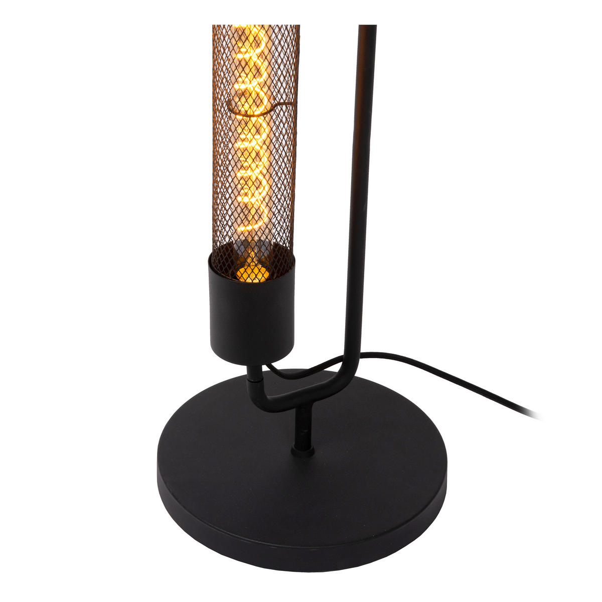 STEHLEUCHTE 25/25/130 cm    - Schwarz, LIFESTYLE, Metall (25/25/130cm) - Lucide