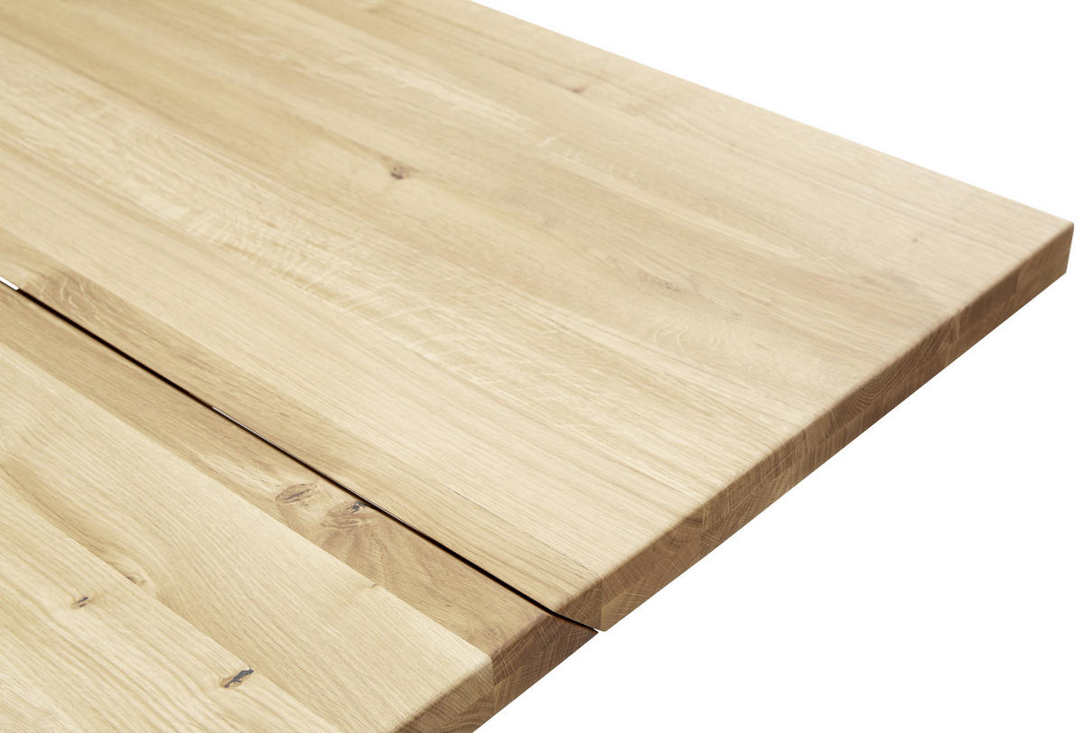ESSTISCH in Holz, Metall 200/100/78 cm  - Eichefarben/Schwarz, Konventionell, Holz/Metall (200/100/78cm) - Voleo