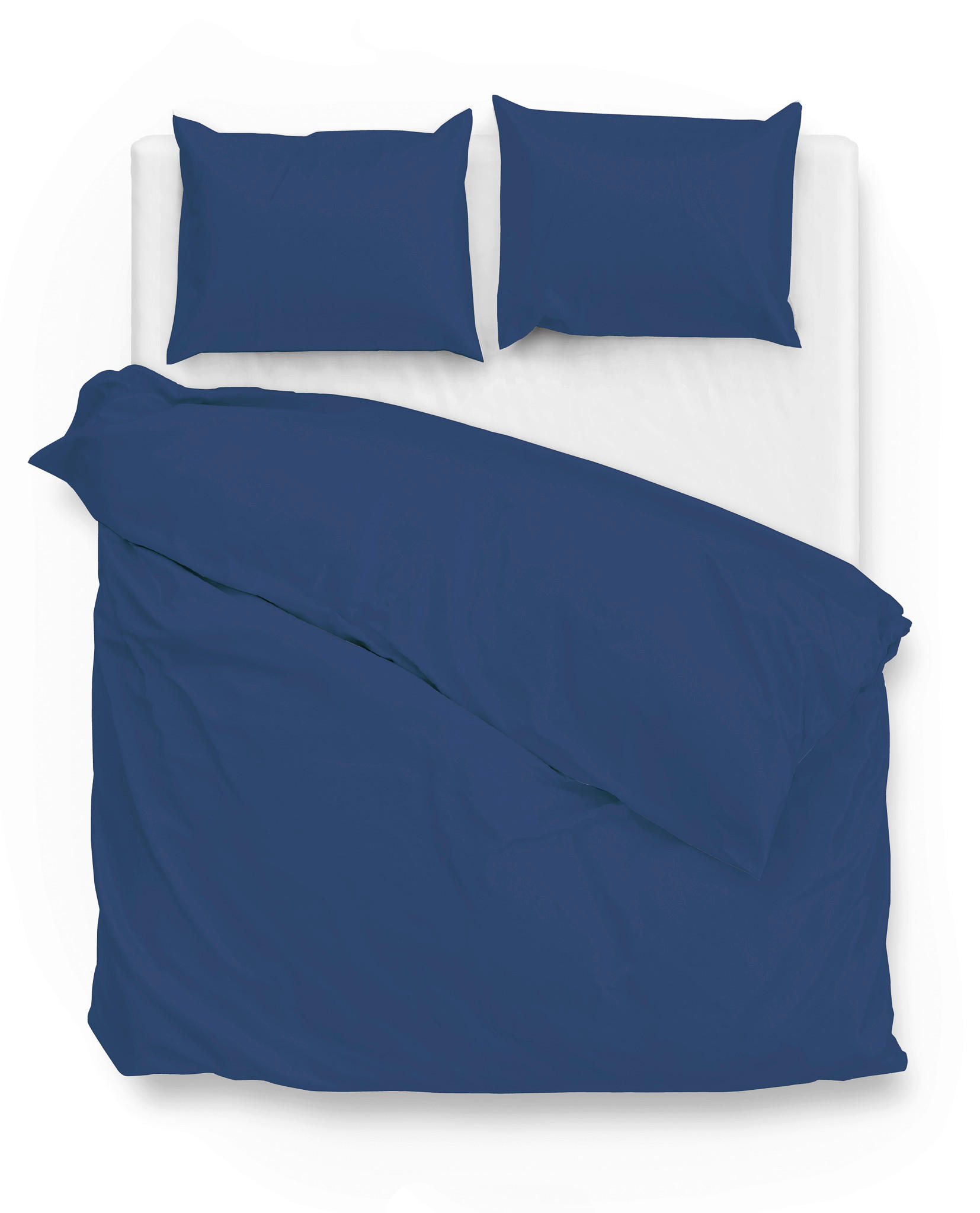 BETTWÄSCHE Satinado Makosatin 200/200 cm  - Azurblau, Basics, Textil (200/200cm)
