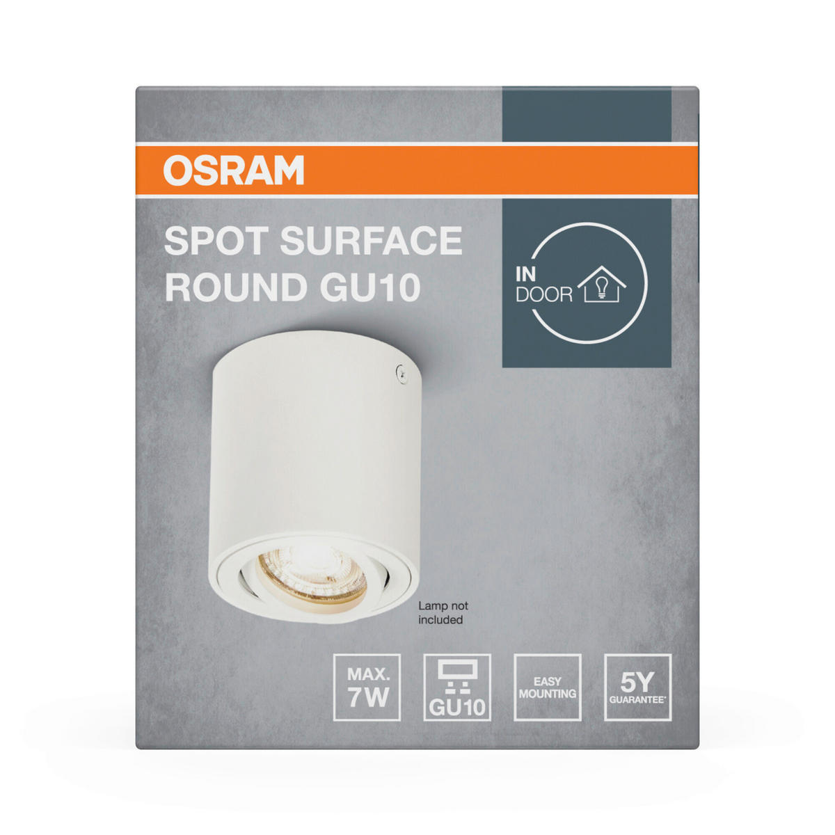 LED-DECKENLEUCHTE 8/9,5 cm   - Weiß, Basics, Metall (8/9,5cm) - Osram