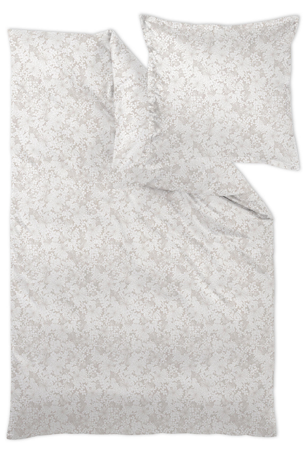 POSTELJNINA COSY 140/200 cm damast rjavosiva  - rjavosiva, Konvencionalno, tekstil (140/200cm) - Curt Bauer