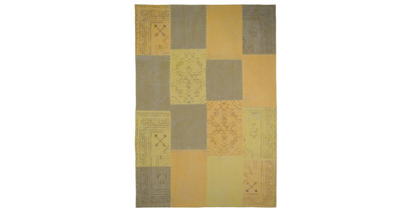 FLACHWEBETEPPICH 120/170 cm Lyrical Gelb, Multicolor  - Gelb/Multicolor, Basics, Textil (120/170cm) - Novel