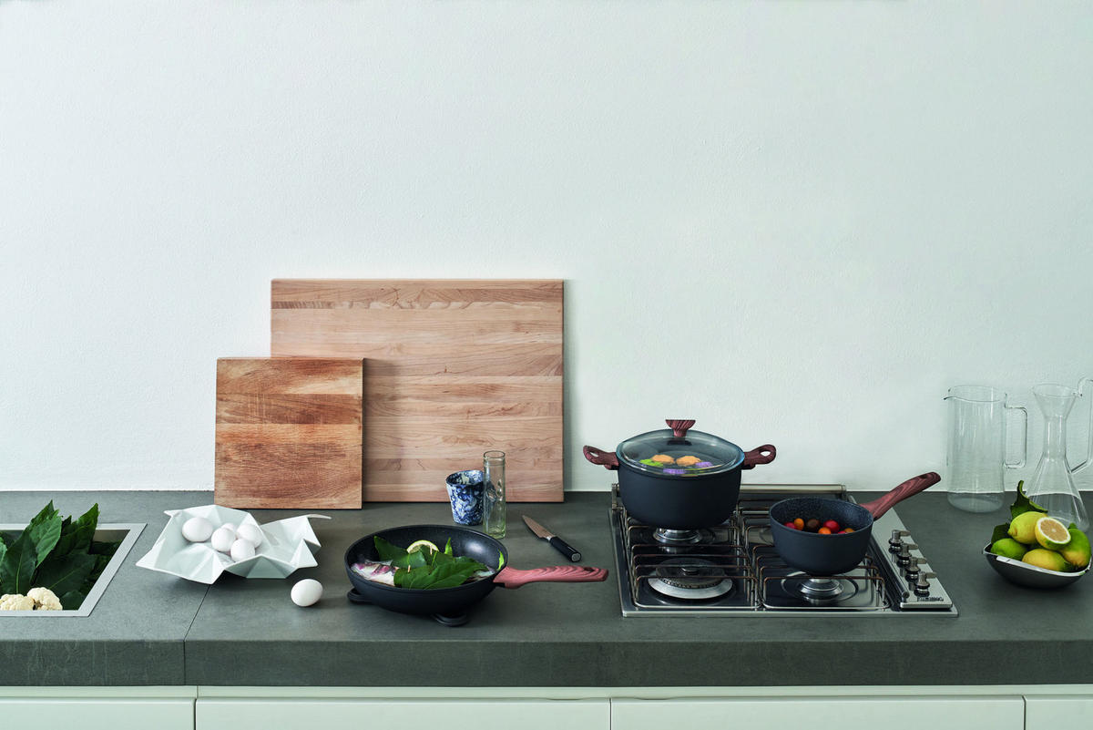 PÁNEV WOK, 32 cm  - černá, Trend, kov/sklo (32cm) - Sambonet
