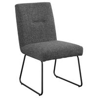 STUHL - Anthrazit/Schwarz, Design, Textil/Metall (51,5/92,5/65cm) - SetOne by Musterring