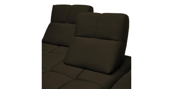 ECKSOFA in Struktur Anthrazit 313/233 cm - Anthrazit/Schwarz, Design, Kunststoff/Textil (313/233cm) - Emilio Belluti