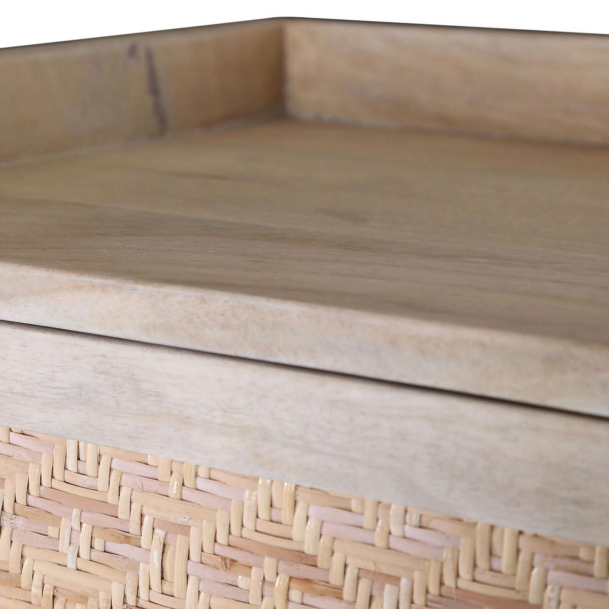 HIGHBOARD  in 80/146/37 cm  - Goldfarben/Naturfarben, Natur, Holz/Metall (80/146/37cm)