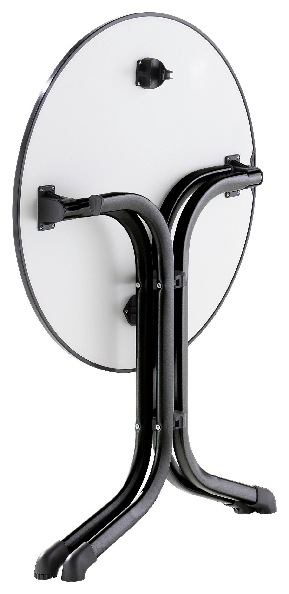 GARTENKLAPPTISCH 68/68/72 cm  - Schieferfarben/Anthrazit, Basics, Kunststoff/Metall (68/68/72cm) - Sieger