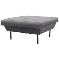 HOCKER Blaugrau  - Blaugrau/Schwarz, Design, Textil/Metall (90/45/105cm) - LOOKS by W.Joop
