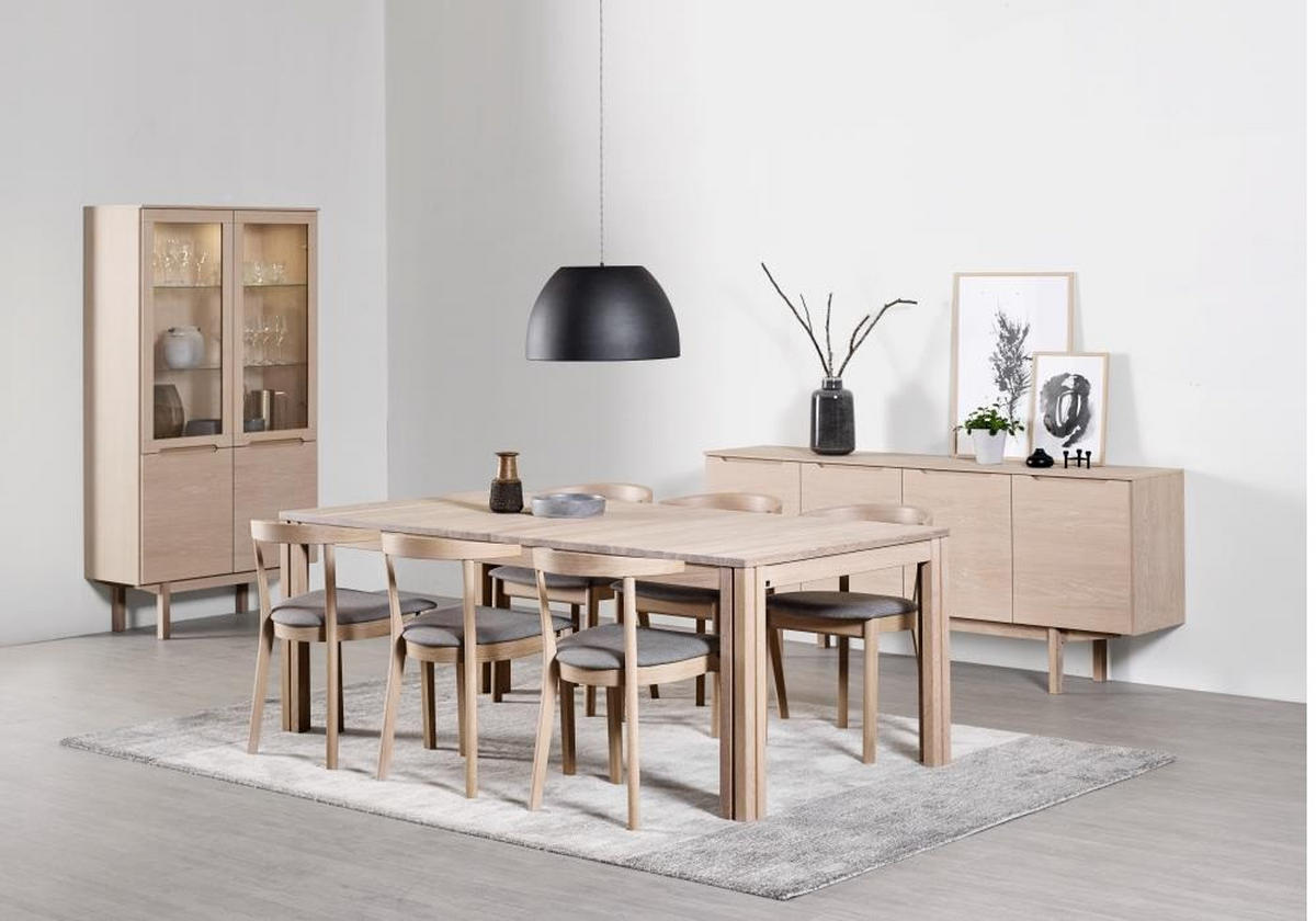 SIDEBOARD  194/80/41 cm 2 låda(or)  - ek Bianco, Design, trä (194/80/41cm) - Skovby