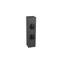 GARTENSTECKDOSE Steckdosenpoller 10/40/10 cm  - Anthrazit, Basics, Metall (10/40/10cm) - Trio Leuchten