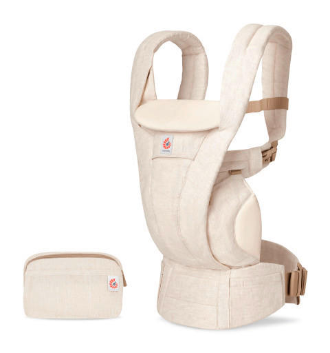 KENGUR NOSILJKA  Omni Deluxe Linen  - ecru, Osnovno, tekstil (26.5/27.5/14.8cm) - Ergo Baby