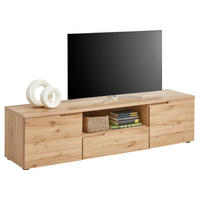 LOWBOARD  in 165/42/40 cm  - Eichefarben/Silberfarben, Design, Holz/Holzwerkstoff (165/42/40cm) - Linea Natura