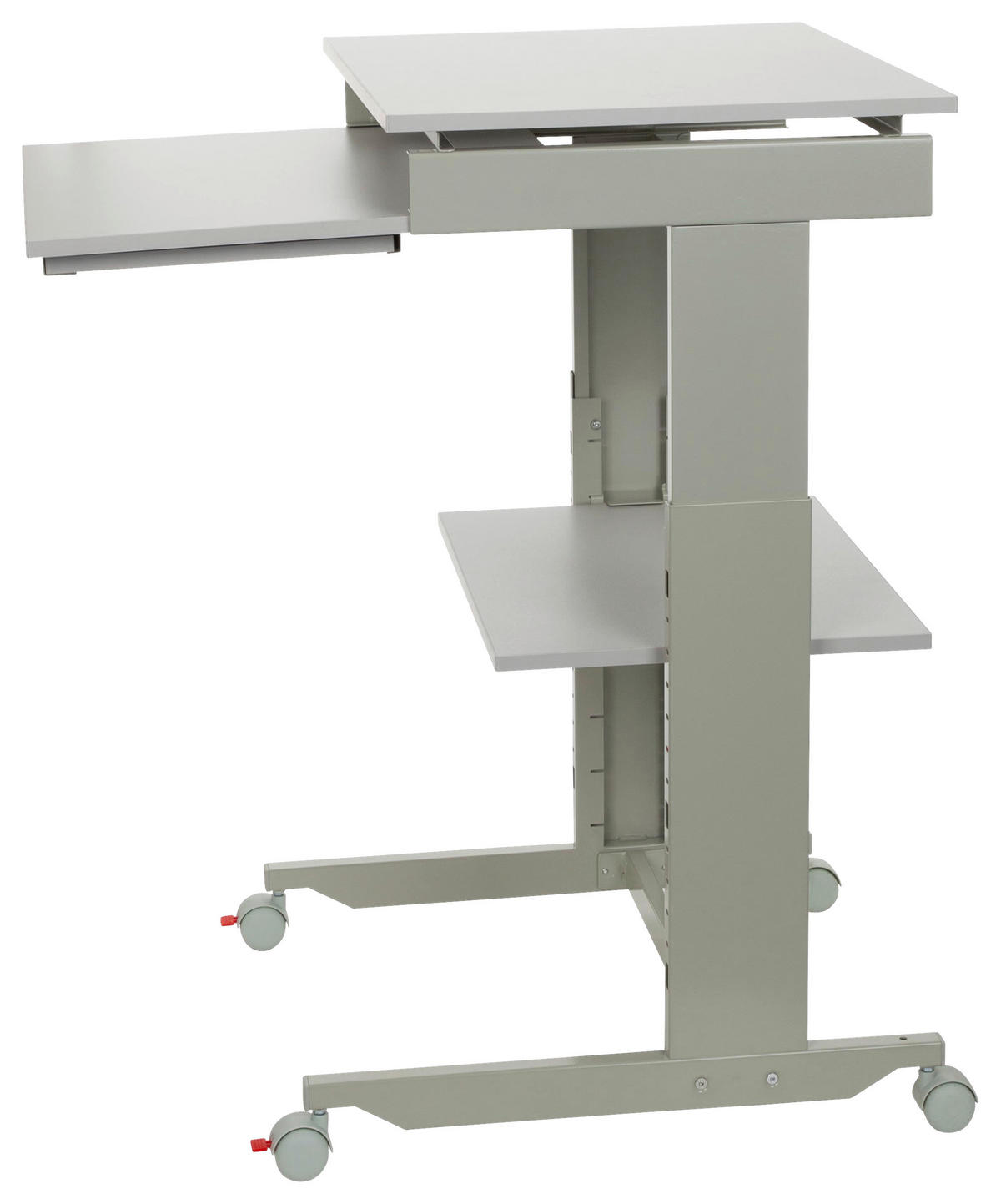 SCHREIBTISCH  in Grau  - Grau, Basics, Holzwerkstoff/Kunststoff (60/71,5-107,5/50cm) - MID.YOU