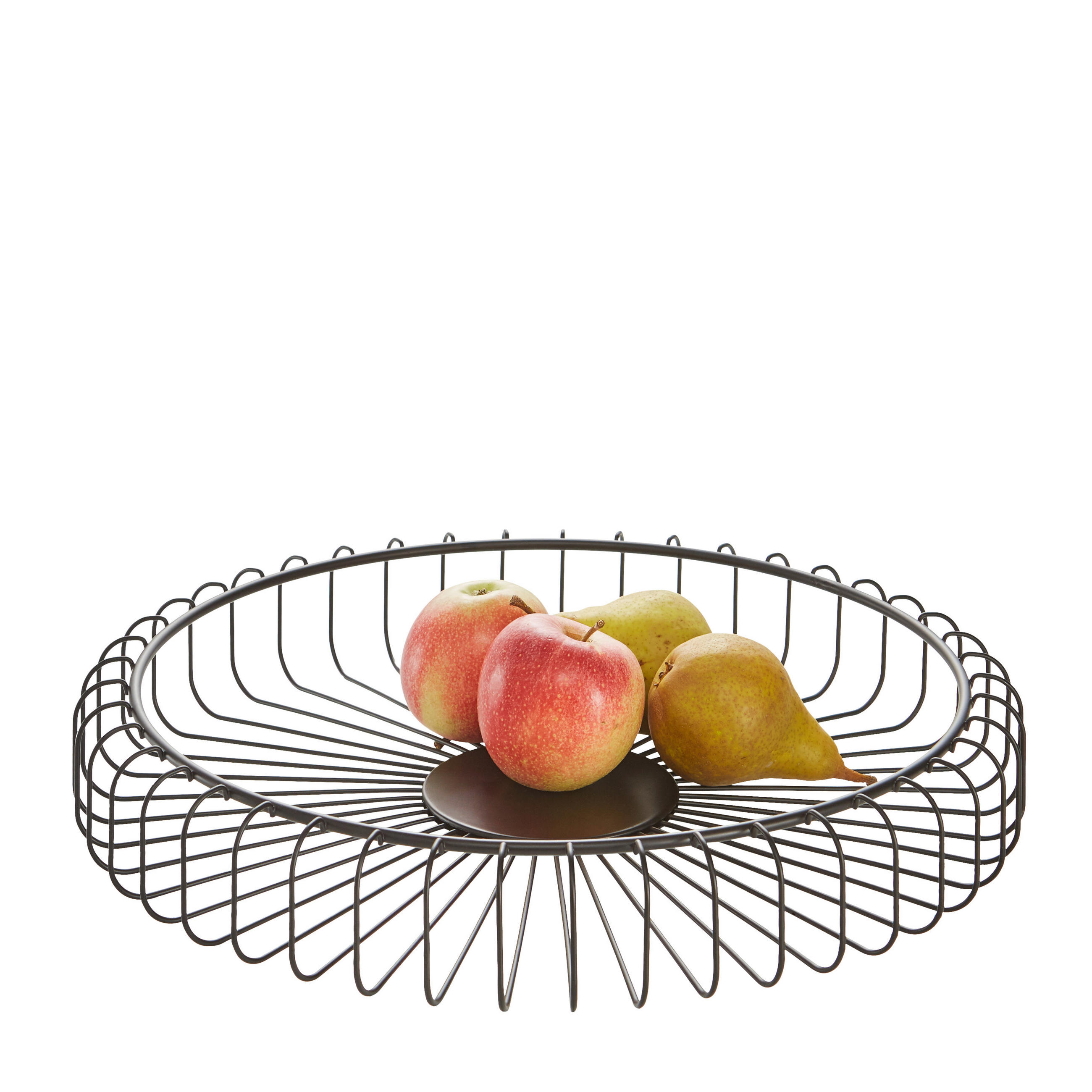 OBSTKORB ESTRA  - Schwarz, Basics, Metall (37/6cm) - Blomus