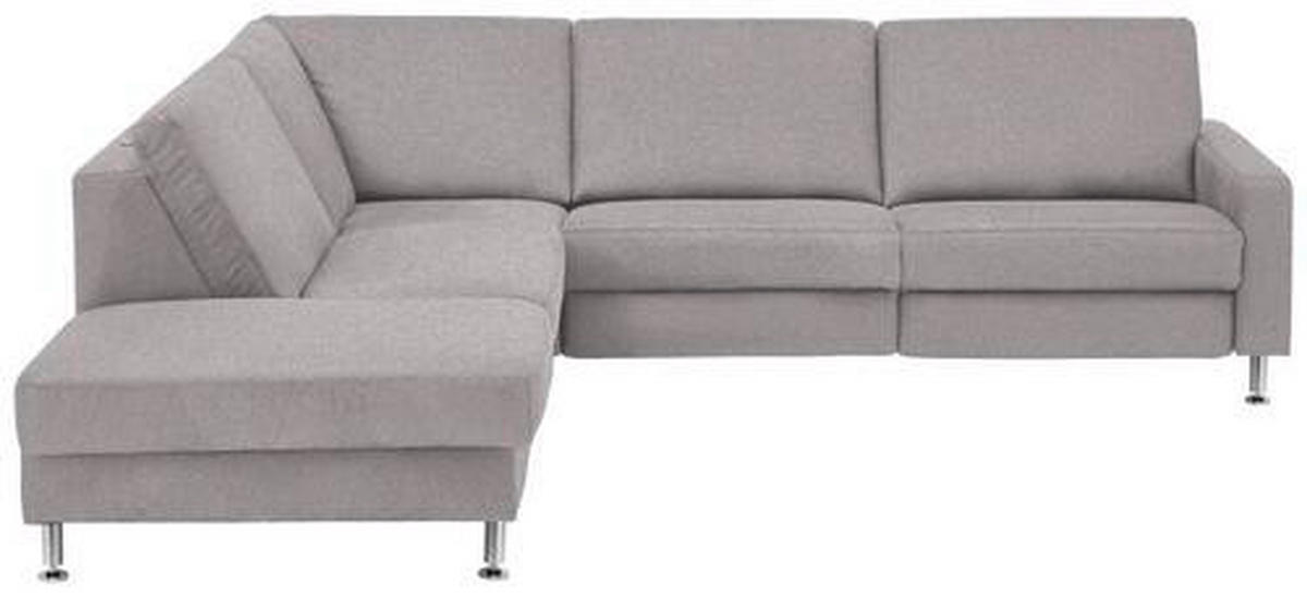 HÖRNSOFFA i mikrofiber aluminiumfärg  - aluminiumfärg, Design, metall/textil (242/275cm) - Dieter Knoll