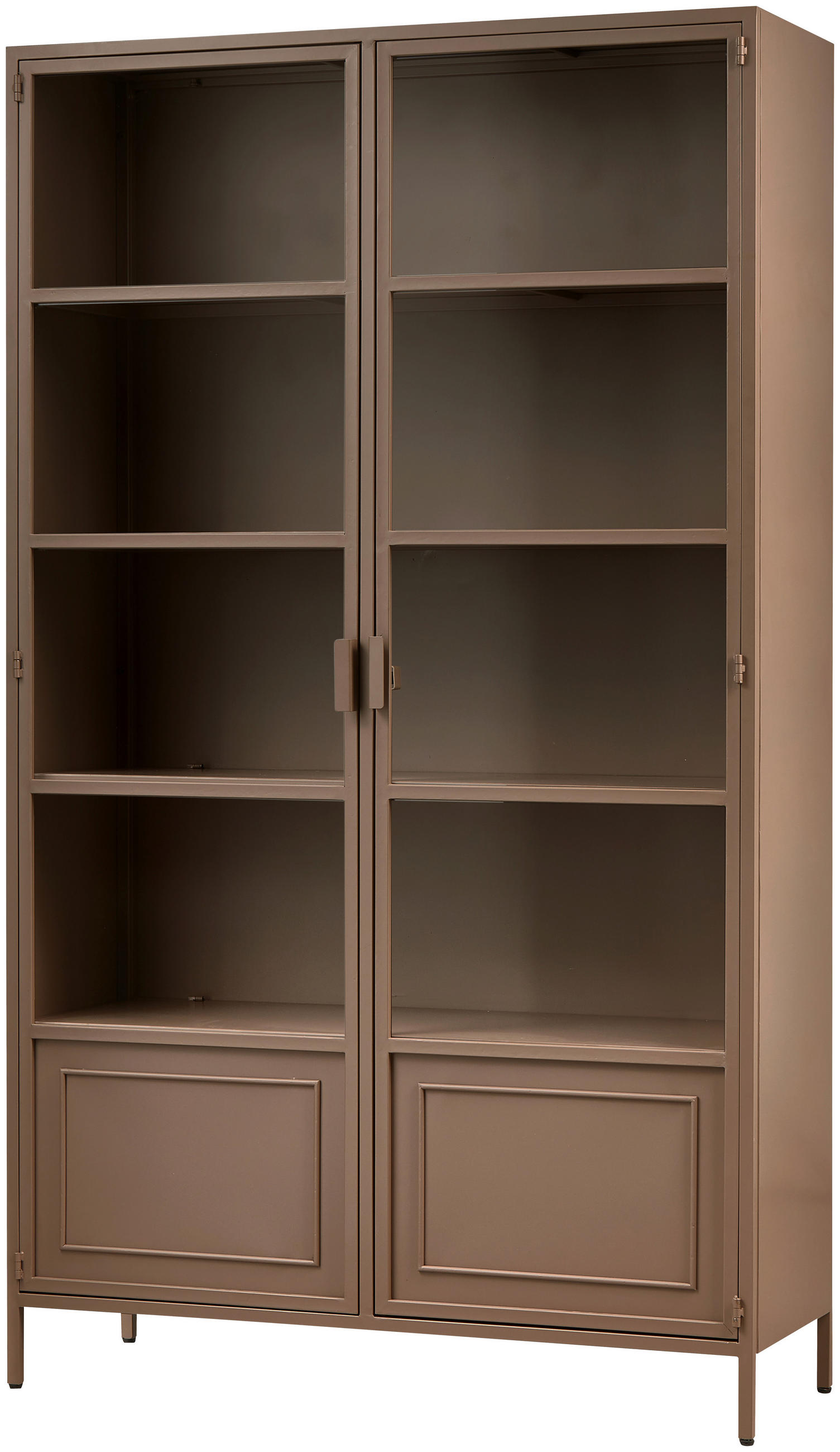 VITRINE Ronja in Braun  - Braun, Design, Glas/Metall (110/189/43cm) - Livetastic