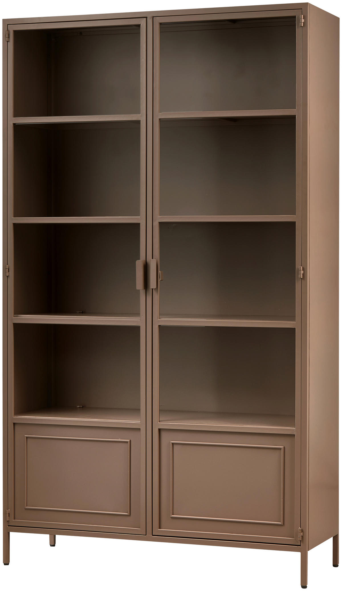 VITRINE Ronja in Braun  - Braun, Design, Glas/Metall (110/189/43cm) - Livetastic