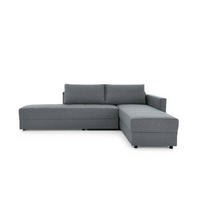 ECKSOFA LOOKS III Dunkelgrau Webstoff  - Dunkelgrau/Schwarz, Design, Kunststoff/Textil (229/287cm) - LOOKS by W.Joop