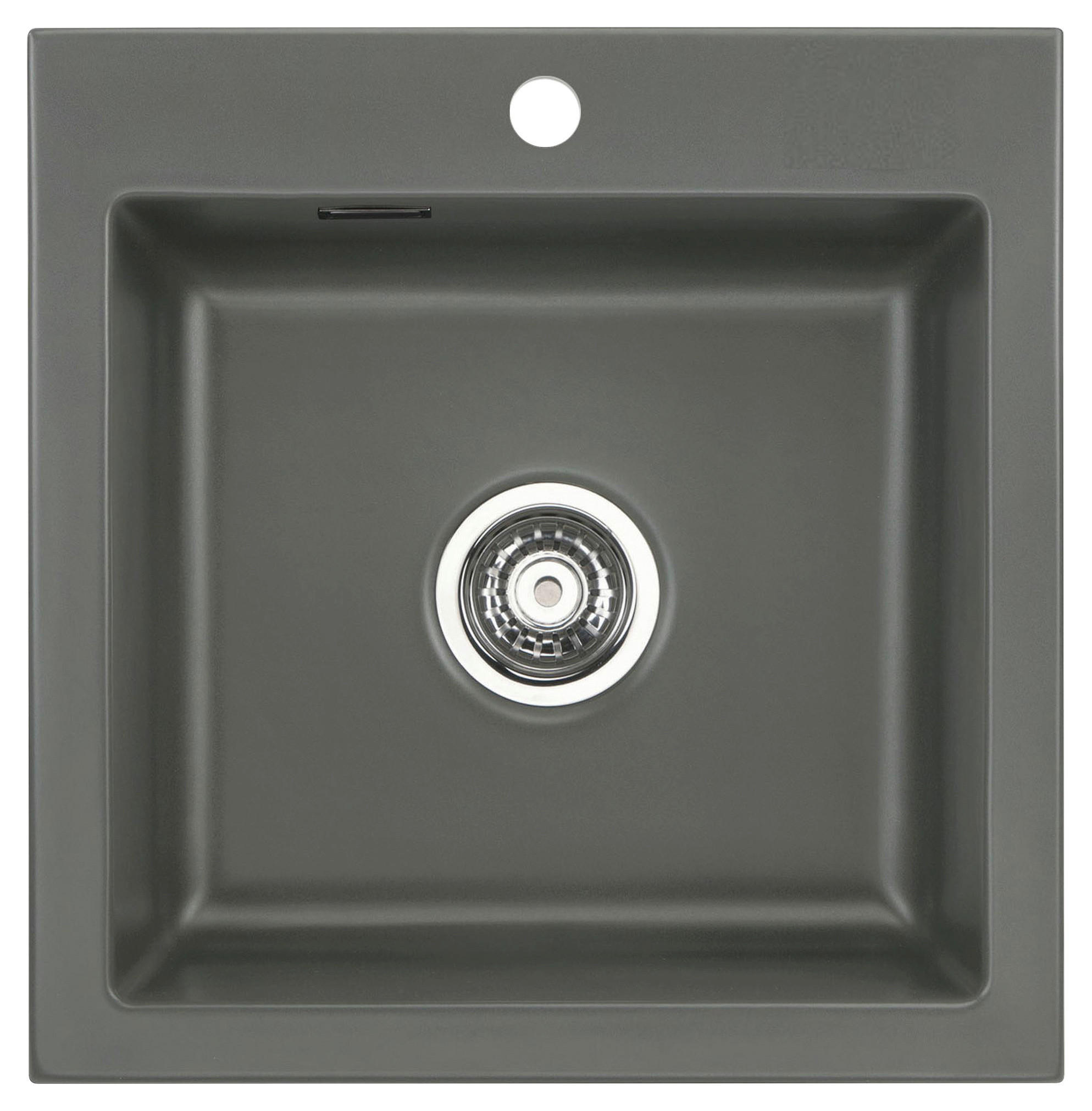 SPÜLE Mera 51 / 50010180  - Dunkelgrau, Basics, Keramik (51/51/20cm) - Systemceram